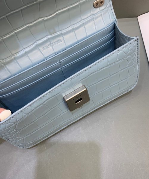 Balenciaga Gossip Small On Chain Shoulder Bag Blue, For Women, Women's Bags 7.4in/19cm