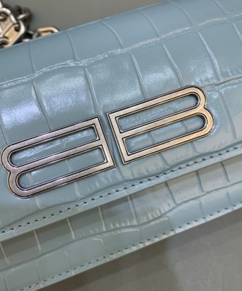 Balenciaga Gossip Small On Chain Shoulder Bag Blue, For Women, Women's Bags 7.4in/19cm