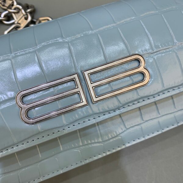 Balenciaga Gossip Small On Chain Shoulder Bag Blue, For Women, Women's Bags 7.4in/19cm