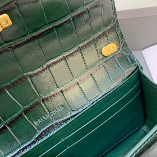 Balenciaga Gossip Small On Chain Shoulder Bag Dark Green, For Women, Women's Bags 7.4in/19cm