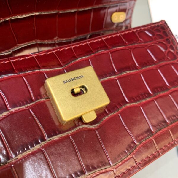 Balenciaga Gossip Small On Chain Shoulder Bag Dark Red, For Women, Women's Bags 7.4in/19cm