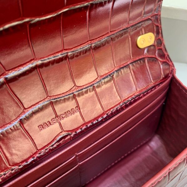 Balenciaga Gossip Small On Chain Shoulder Bag Dark Red, For Women, Women's Bags 7.4in/19cm