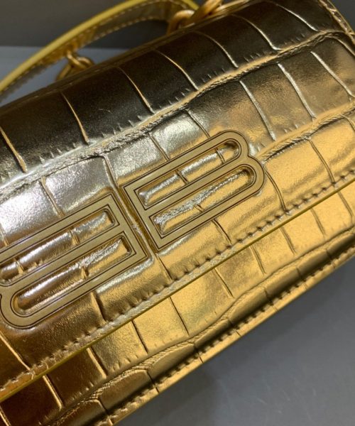 Balenciaga Gossip Small On Chain Shoulder Bag Gold, For Women, Women's Bags 7.4in/19cm