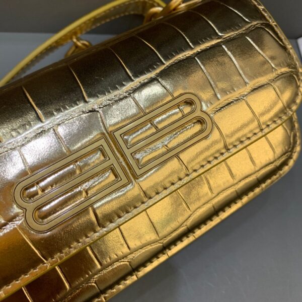 Balenciaga Gossip Small On Chain Shoulder Bag Gold, For Women, Women's Bags 7.4in/19cm