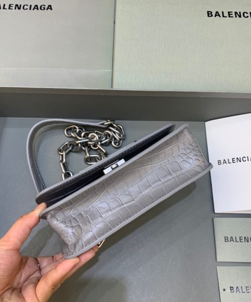 Balenciaga Gossip Small On Chain Shoulder Bag Gray, For Women, Women's Bags 7.4in/19cm