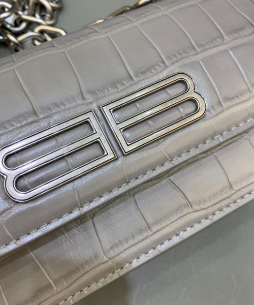 Balenciaga Gossip Small On Chain Shoulder Bag Gray, For Women, Women's Bags 7.4in/19cm