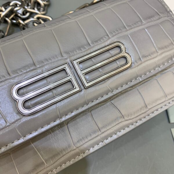 Balenciaga Gossip Small On Chain Shoulder Bag Gray, For Women, Women's Bags 7.4in/19cm