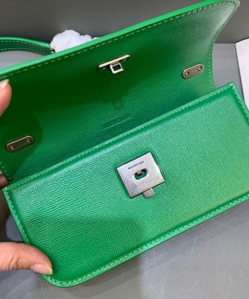 Balenciaga Gossip Small On Chain Shoulder Bag Green, For Women, Women's Bags 7.4in/19cm