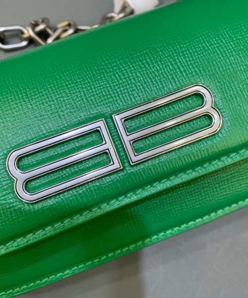 Balenciaga Gossip Small On Chain Shoulder Bag Green, For Women, Women's Bags 7.4in/19cm