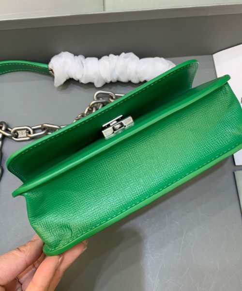 Balenciaga Gossip Small On Chain Shoulder Bag Green, For Women, Women's Bags 7.4in/19cm