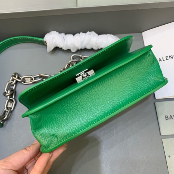 Balenciaga Gossip Small On Chain Shoulder Bag Green, For Women, Women's Bags 7.4in/19cm