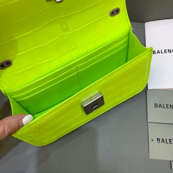 Balenciaga Gossip Small On Chain Shoulder Bag Green Neon, For Women, Women's Bags 7.4in/19cm