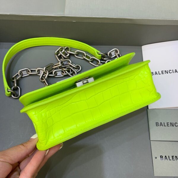Balenciaga Gossip Small On Chain Shoulder Bag Green Neon, For Women, Women's Bags 7.4in/19cm