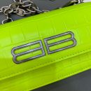 Balenciaga Gossip Small On Chain Shoulder Bag Green Neon, For Women, Women's Bags 7.4in/19cm