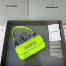 Balenciaga Gossip Small On Chain Shoulder Bag Green Neon, For Women, Women's Bags 7.4in/19cm