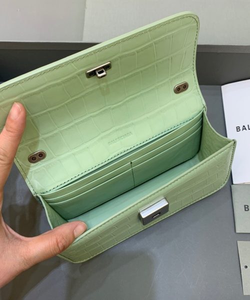 Balenciaga Gossip Small On Chain Shoulder Bag Light Green, For Women, Women's Bags 7.4in/19cm