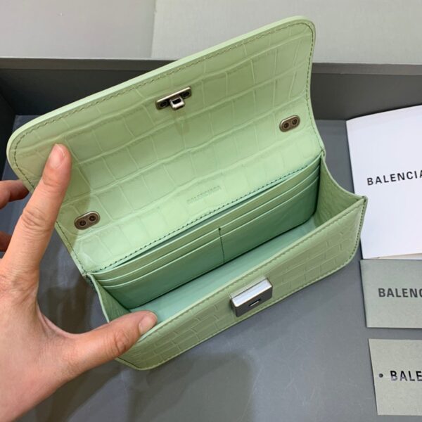 Balenciaga Gossip Small On Chain Shoulder Bag Light Green, For Women, Women's Bags 7.4in/19cm