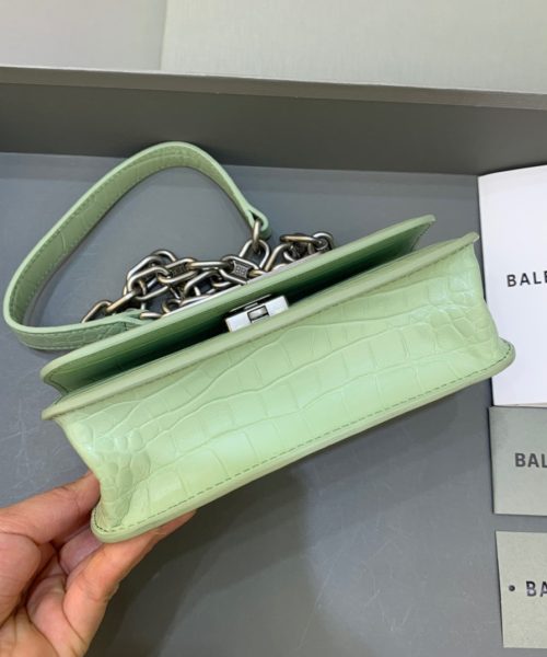 Balenciaga Gossip Small On Chain Shoulder Bag Light Green, For Women, Women's Bags 7.4in/19cm