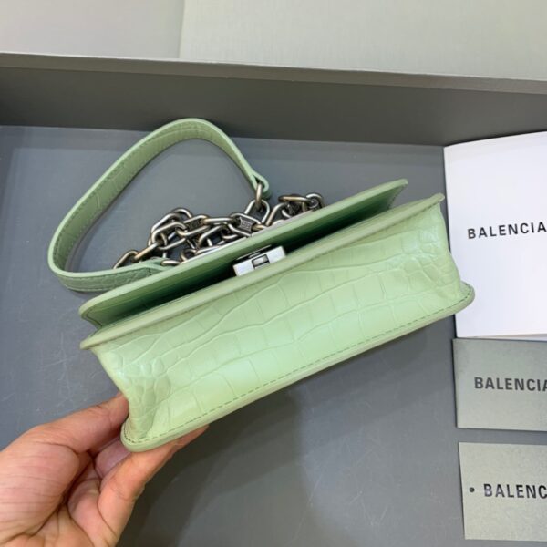 Balenciaga Gossip Small On Chain Shoulder Bag Light Green, For Women, Women's Bags 7.4in/19cm