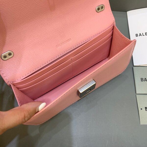 Balenciaga Gossip Small On Chain Shoulder Bag Light Pink, For Women, Women's Bags 7.4in/19cm