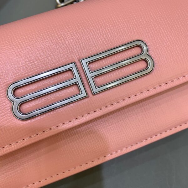 Balenciaga Gossip Small On Chain Shoulder Bag Light Pink, For Women, Women's Bags 7.4in/19cm