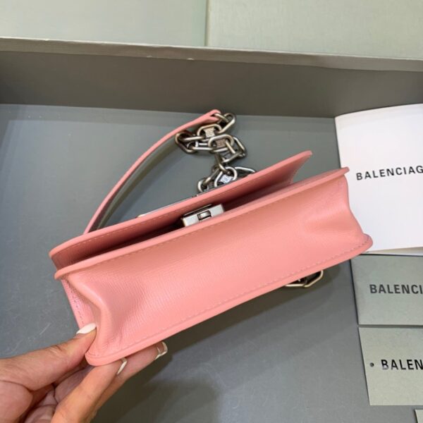 Balenciaga Gossip Small On Chain Shoulder Bag Light Pink, For Women, Women's Bags 7.4in/19cm