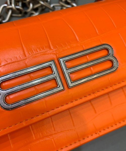 Balenciaga Gossip Small On Chain Shoulder Bag Orange, For Women, Women's Bags 7.4in/19cm