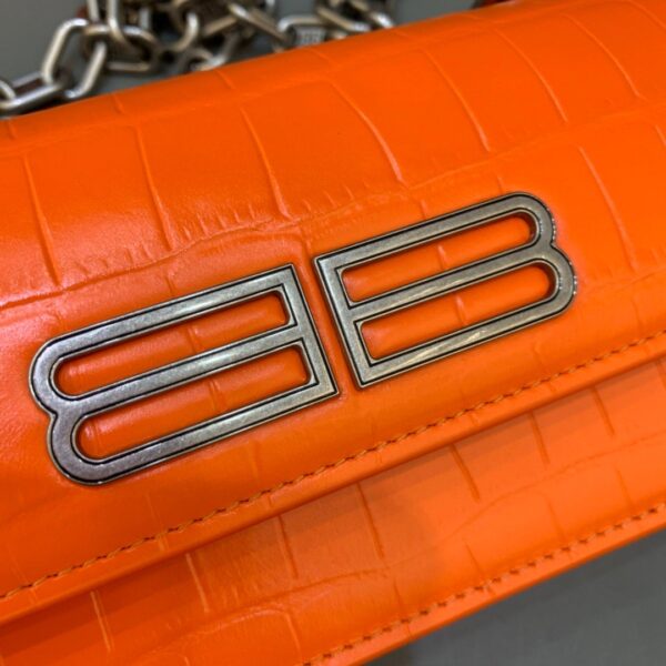 Balenciaga Gossip Small On Chain Shoulder Bag Orange, For Women, Women's Bags 7.4in/19cm