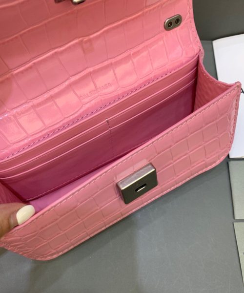 Balenciaga Gossip Small On Chain Shoulder Bag Pink, For Women, Women's Bags 7.4in/19cm