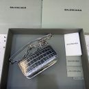 Balenciaga Gossip Small On Chain Shoulder Bag Sliver, For Women, Women's Bags 7.4in/19cm