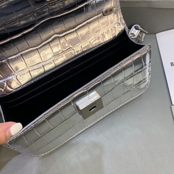 Balenciaga Gossip Small On Chain Shoulder Bag Sliver, For Women, Women's Bags 7.4in/19cm