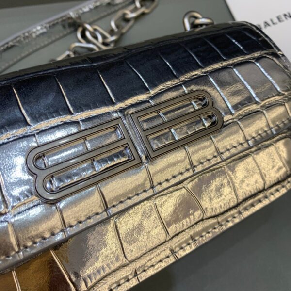 Balenciaga Gossip Small On Chain Shoulder Bag Sliver, For Women, Women's Bags 7.4in/19cm