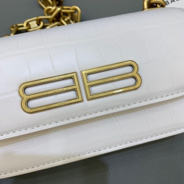 Balenciaga Gossip Small On Chain Shoulder Bag White, For Women, Women's Bags 7.4in/19cm