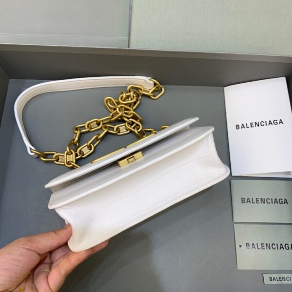 Balenciaga Gossip Small On Chain Shoulder Bag White, For Women, Women's Bags 7.4in/19cm