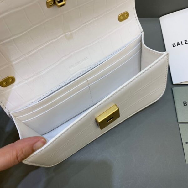 Balenciaga Gossip Small On Chain Shoulder Bag White, For Women, Women's Bags 7.4in/19cm