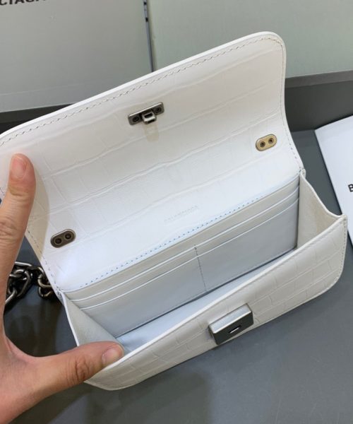 Balenciaga Gossip Small On Chain Shoulder Bag White, For Women, Women's Bags 7.4in/19cm