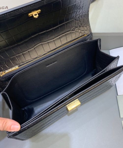 Balenciaga Gossip Small Shoulder Bag Black, For Women, Women's Bags 9.1in/23cm