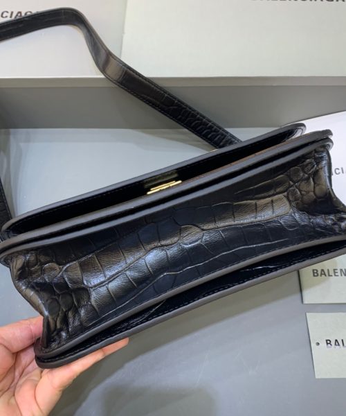 Balenciaga Gossip Small Shoulder Bag Black, For Women, Women's Bags 9.1in/23cm