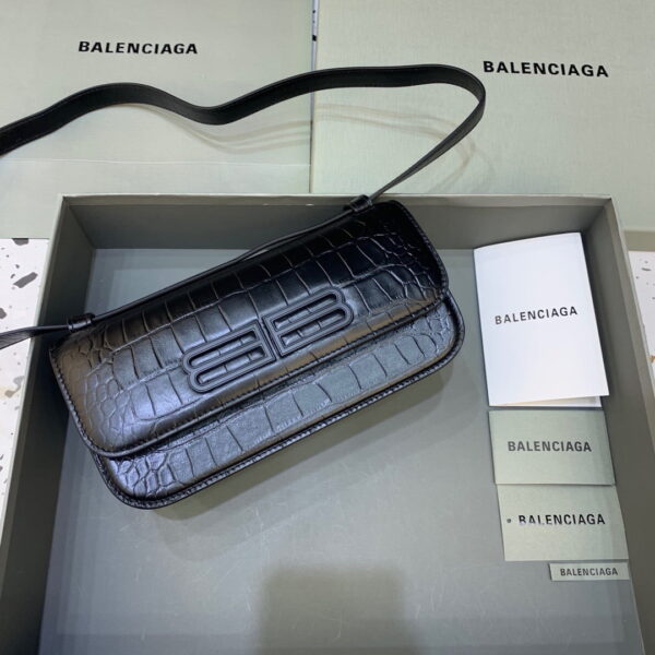Balenciaga Gossip Small Shoulder Bag Black, For Women, Women's Bags 9.1in/23cm