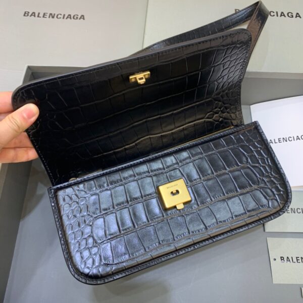 Balenciaga Gossip Small Shoulder Bag Black, For Women, Women's Bags 9.1in/23cm