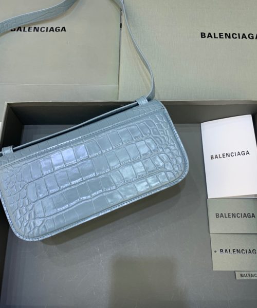 Balenciaga Gossip Small Shoulder Bag Blue, For Women, Women's Bags 9.1in/23cm