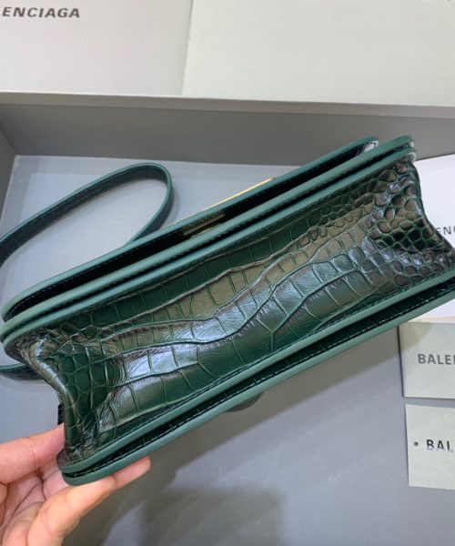 Balenciaga Gossip Small Shoulder Bag Dark Green, For Women, Women's Bags 9.1in/23cm