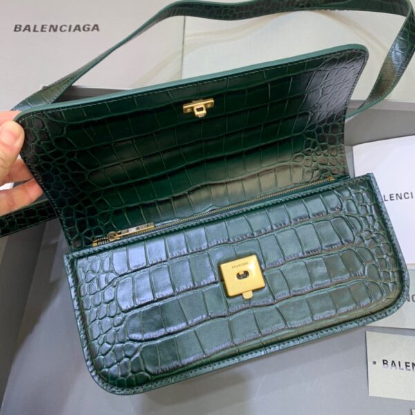 Balenciaga Gossip Small Shoulder Bag Dark Green, For Women, Women's Bags 9.1in/23cm