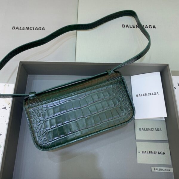 Balenciaga Gossip Small Shoulder Bag Dark Green, For Women, Women's Bags 9.1in/23cm