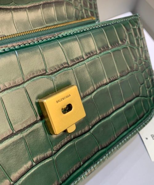 Balenciaga Gossip Small Shoulder Bag Dark Green, For Women, Women's Bags 9.1in/23cm