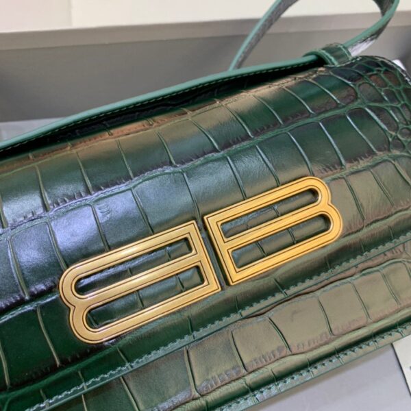 Balenciaga Gossip Small Shoulder Bag Dark Green, For Women, Women's Bags 9.1in/23cm