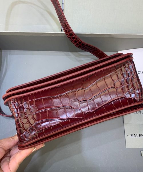 Balenciaga Gossip Small Shoulder Bag Dark Red, For Women, Women's Bags 9.1in/23cm