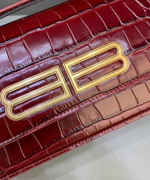 Balenciaga Gossip Small Shoulder Bag Dark Red, For Women, Women's Bags 9.1in/23cm
