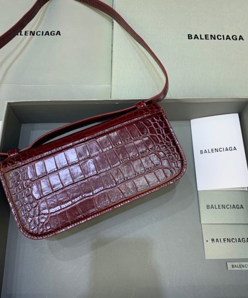 Balenciaga Gossip Small Shoulder Bag Dark Red, For Women, Women's Bags 9.1in/23cm
