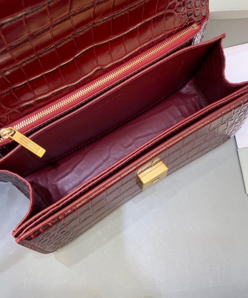 Balenciaga Gossip Small Shoulder Bag Dark Red, For Women, Women's Bags 9.1in/23cm